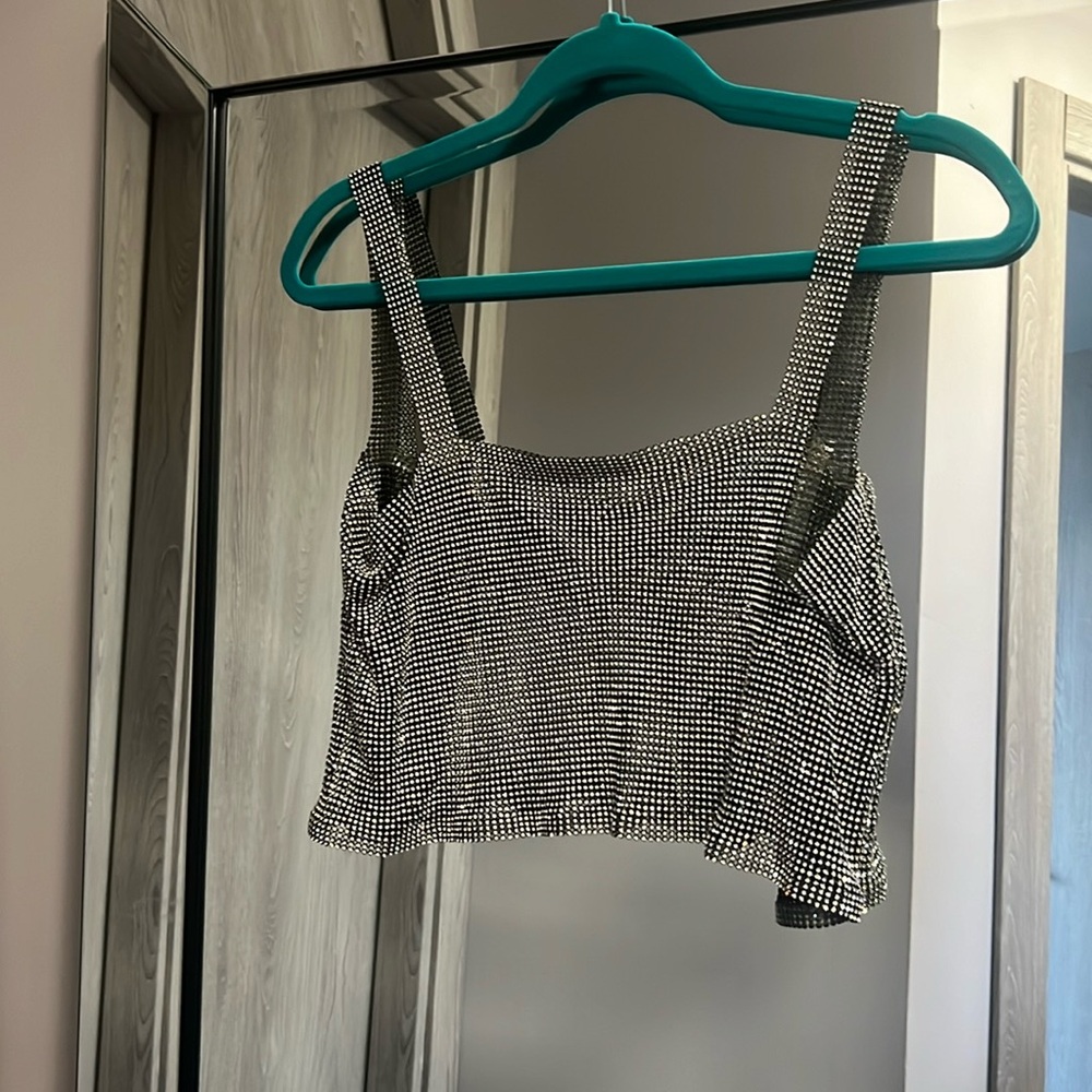 Blinged Crop top